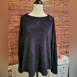 Cozy Black Pullover Lounge Sweater